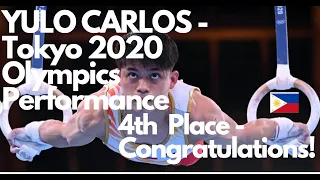 YULO CARLOS TOKYO 2020 OLYMPICS PERFORMANCE I 4TH PLACE I CONGRATULATIONS I