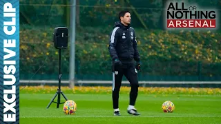 EXCLUSIVE CLIP: Arteta Plays LIVERPOOL Anthem in Training! | All or Nothing: Arsenal