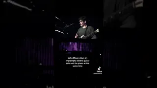 John Mayer plays electric guitar and piano at the same time on his Solo Tour Mar 20, 2023
