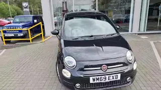 Fiat 500 1.2 Lounge Auto in Crossover Black - WM69EXB