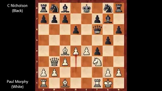 Paul Morphy vs C Nicholson - Baltimore (1859) #206