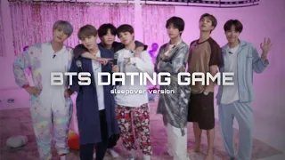 BTS DATING GAME | SLEEPOVER VERSION #bts #방탄소년단