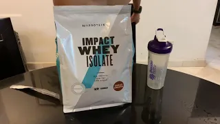 Unboxing Myprotein Impact Whey Isolate