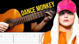 DANCE MONKEY Guitar Tabs Tutorial Easy (Tones and I)
