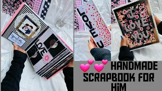 Scrapbook for him | handmade scrapbook ideas | handmade valentine's day gift ideas full video