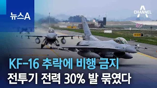 KF-16 추락에 비행 금지…전투기 전력 30% 발 묶였다 | 뉴스A