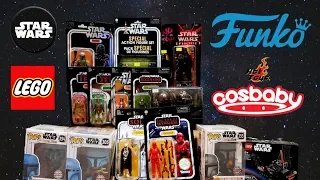 TOY HUNT: Huge Toy Haul of Star Wars Action Figures SDCC Exclusives Funko Hot Toys Cosbaby