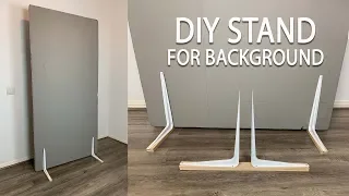 DIY stand holders for V-Flat/background board