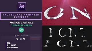 Procedural Animated Typeface in After Effects | No Plugins