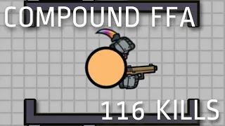 Battledudes.io - Finally got a FFA... (116 kills)