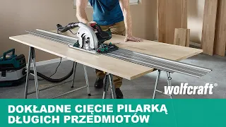 Skracanie pilarką ręczną skrzydeł drzwi i blatów | wolfcraft