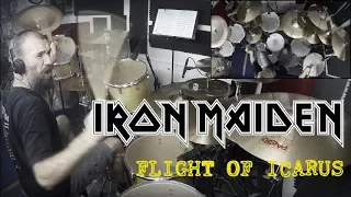 Iron Maiden - Flight of Icarus - Nicko McBrain Drum Cover by Edo Sala with Drum Charts