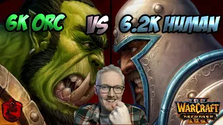 6K Orc vs 6.2K Human (High MMR Warcraft 3 ) - 1440p