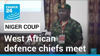 Niger coup: West African defence chiefs meet to discuss potential military force • FRANCE 24