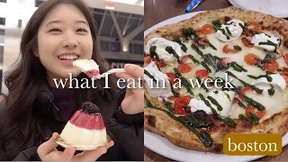 what I eat in a week (in boston)