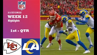 Kansas City Chiefs vs Los Angeles Rams Highlights 1st-Qtr HD | NFL Week 12 | November 27, 2022