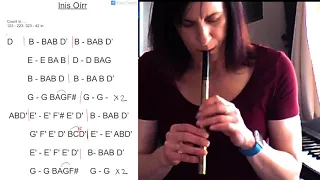 Ms. Fahy teaches tin whistle: Inis Oírr