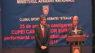 Discursul lui Emerich Jenei, la "Onoarea Armatei Romane" pentru Steaua '86