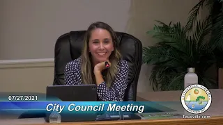 City Council Meeting — 07/27/2021 - 5:30 p.m.