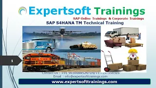 SAP S4HANA TM Technical Training | SAP S4HANA TM Technical Corporate Training