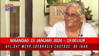 AFL 847 MEVR SOEBHAGIE CHOTKOE  80 JAAR