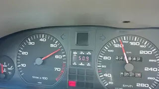 Audi V8 4.2 6man, acceleration from 0 to 170