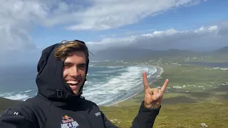 Kitesurfing Ireland // Kiting in a 40 knot storm (day 1)