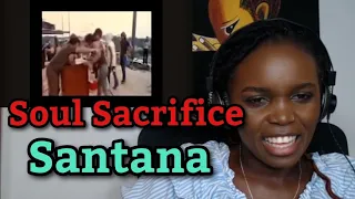 African Girl First Time Hearing Santana - Soul Sacrifice