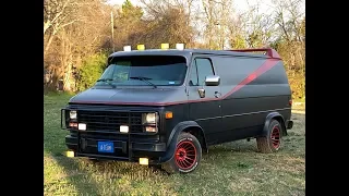 A-TEAM Van Replica by Bob's Prop Shop in Dallas, Texas.