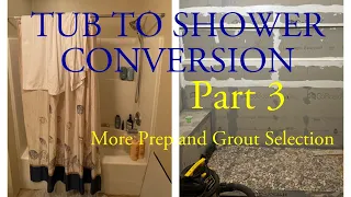 How to convert tub to walk in shower part 3