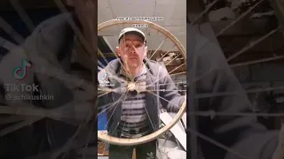 лук из велосипедного колеса