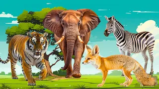 Summary of Animals: Elephant, Tiger, Fox, Zebra, Otter - Animal Paradise