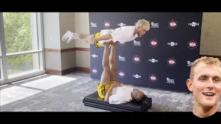 Jake Paul With The Weirdest Open Workout You'll Ever See