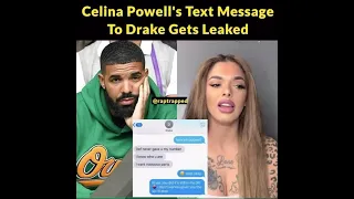 Celina Powell text messages to drake gets leaked !!! 😳😳