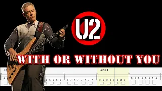 U2 - With Or Without You (Bass Tabs) By  @ChamisBass