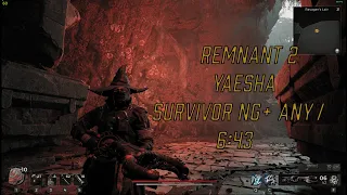 Remnant 2 Yaesha NG+ Survivor Speedrun in 6:43