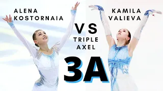 Alena KOSTORNAIA vs Kamila VALIEVA: TRIPLE AXEL (3A)