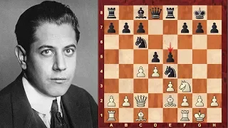 How liberating a bishop can backfire! Capablanca's shortest ever tournament win vs Colle
