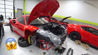Ferrari 488 Crash Rebuild!!  [Part 1] (VIDEO #51)
