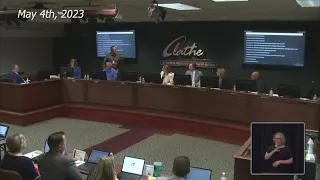 Olathe school board disciplines member accused of outbursts