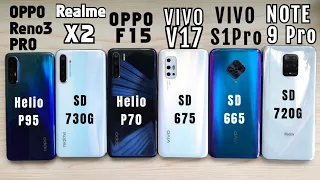 OPPO Reno 3 Pro vs Realme X2 vs OPPO F15 vs VIVO V17 vs VIVO S1 Pro vs Note 9 Pro | Speed Test!