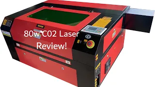 Red & Black 80w laser Review!!