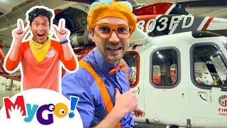 Blippi Flies a Cool Helicopter! | Sign Language Videos | Kids ASL | Learning for Children