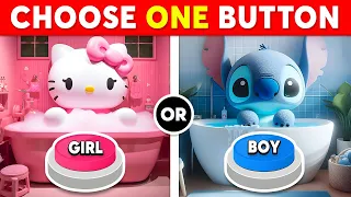 Choose One Button! BOY or GIRL Edition 💙🎀 Mouse Quiz