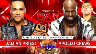 Damian Priest Vs Apollo Crews Campeonato Estados Unidos - WWE Raw 29/11/2021 (En Español)