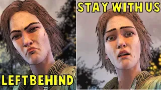 Lee LEFT Lilly Behind vs Let Her STAY With Us -All Outcomes- The Walking Dead The Final Season