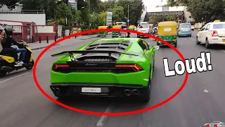 Lamborghini Huracan in INDIA | REACTION and LOUD Exhaust
