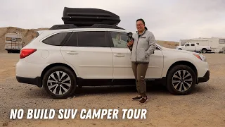 NO BUILD SUV TOUR | 2015 Subaru Outback | Living in my SUV