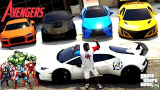 GTA 5 - Stealing Avengers All Cars with Franklin! (Real Life Cars #49)