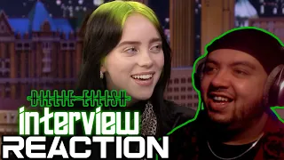 SHES SO CHARISMATIC! Reacting to BILLIE EILISH INTERVIEW on the Tonight Show